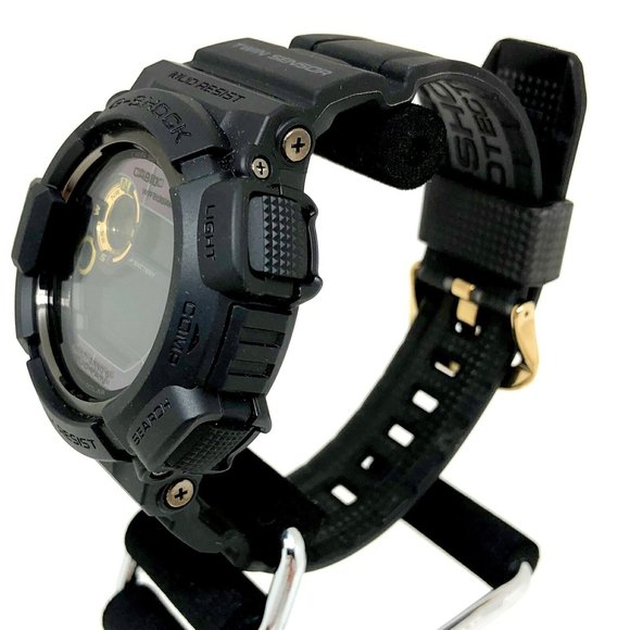 G-SHOCK CASIO Casio watch GW-9300GB-1 MUDMAN Madman black gold series radio w... - Picture 3 of 9